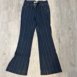 Rock & Roll Cowgirl Dark Wash Denim High-Rise Trousers